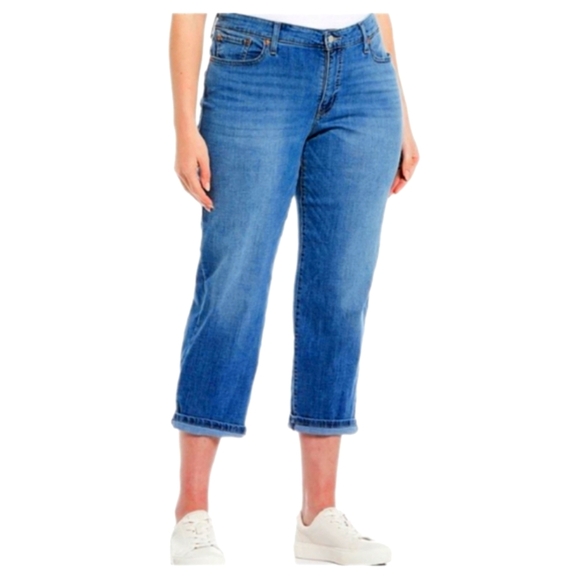 Levi's Cropped Boyfriend Jeans 32 x 27 - Picture 1 of 11